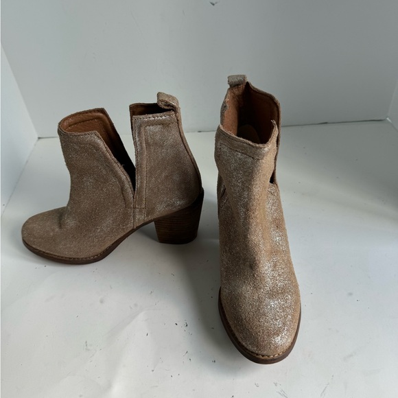 Diba True Womens Later On Metallic Cowboy Casual Ankle Boots Size 6 - Picture 3 of 12